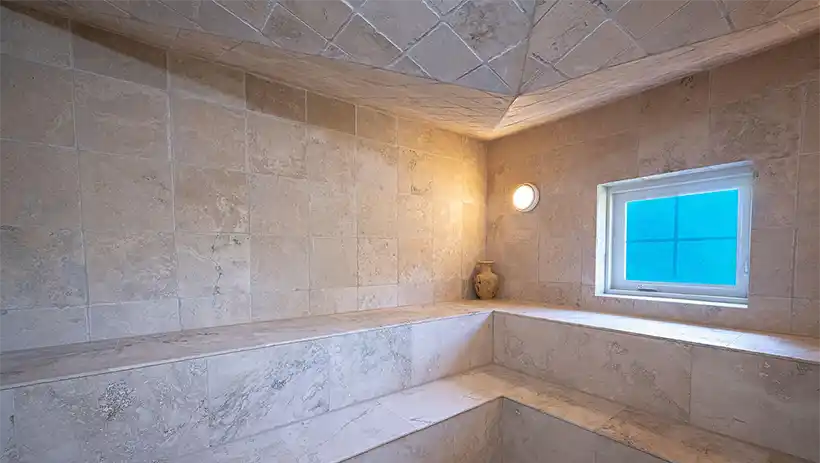 marble steam room