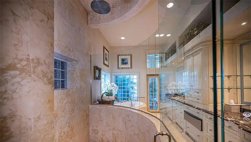 walk-in shower