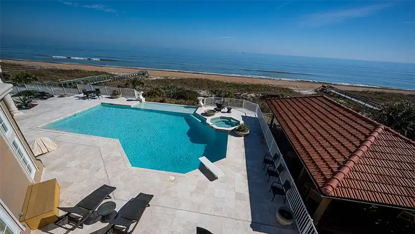 pool deck from balcony
