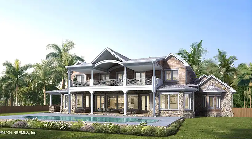 Oceanfront Side with Pool