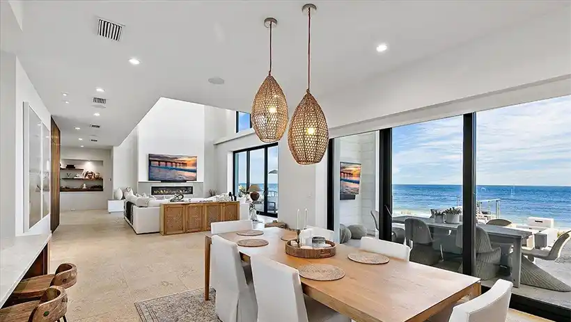 Dining Room with ocean