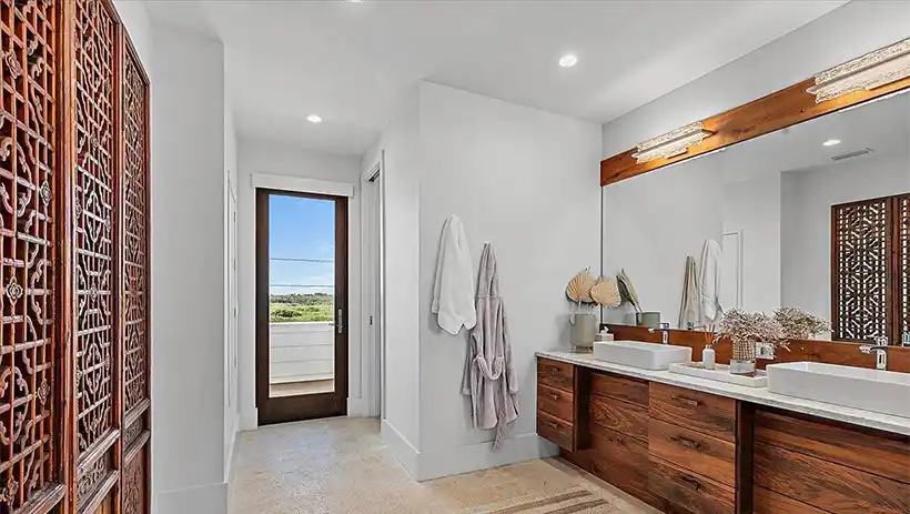 Bathroom with view