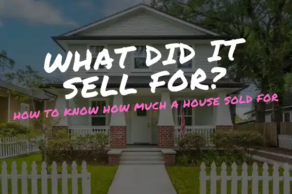 how to find out the price a home sold for
