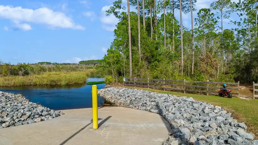 kayak launch at river glen